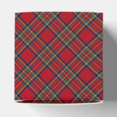 Tartan Plaid Christmas Bear Baby Shower Favor Box フェイバーボックス (上部)