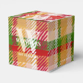 Tartan Plaid Custom gifts Event Theme フェイバーボックス (裏面サイド)