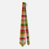 Tartan Plaid Custom Monogrammed Party ネクタイ (正面)
