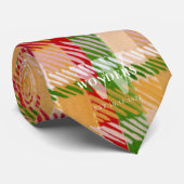 Tartan Plaid Custom Monogrammed Party ネクタイ (ロール)