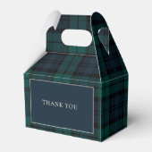 Tartan Plaid Teddy Bear Baby Shower Favor Boxes フェイバーボックス (裏面サイド)