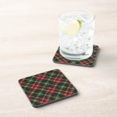 Tartan Plain Festive Hard Plastic Coaster Set コースター (右側)