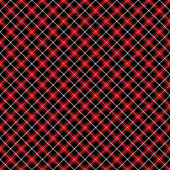 Tartan Shower Curtain Red Black Gift for Nesting シャワーカーテン