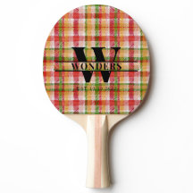 Tartan Texture Plaid Custom Monogrammed