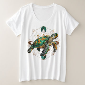 Tartaruga marinha プラスサイズTシャツ