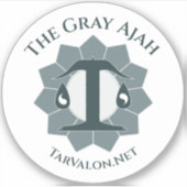 TarValon.Netシンプルなグレービニールシール シール (正面)