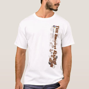TarValon.Net茶色の分散ペナントTシャツ Tシャツ