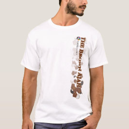 TarValon.Net Brown散在ペナントTシャツ Tシャツ
