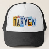 Taryen Licence Plate Hat キャップ (正面)