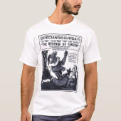 「Tarzan」の1920年のヴィンテージ映画広告のTシャツの復讐 Tシャツ (正面)