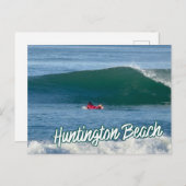 Tarzan The SurfMan Huntington Beach Surfing ポストカード (正面/裏面)