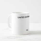tasショー、tasの限定版のマグ コーヒーマグカップ (正面左)