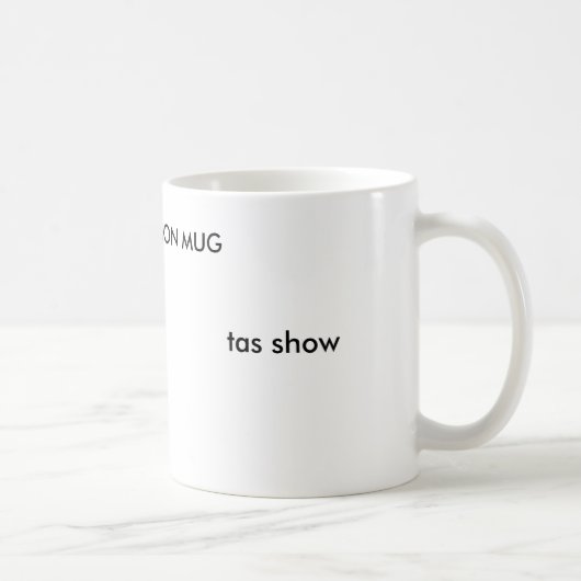 tasショー、tasの限定版のマグ コーヒーマグカップ (右)