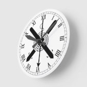 TAS分岐バッジ ラウンド壁時計 (傾斜)