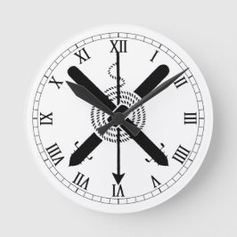 TAS分岐バッジ ラウンド壁時計