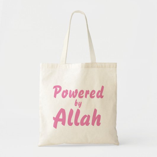 Tas "Powered by Allah". トートバッグ (正面)
