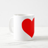 tasa con corazon コーヒーマグカップ (正面左)