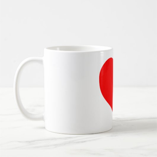 tasa con corazon コーヒーマグカップ (左)