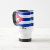 TASA CON VANDERA DE CUBA トラベルマグ (正面左)