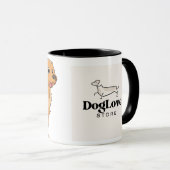 Tasa personalizada DogLove マグカップ (正面右)