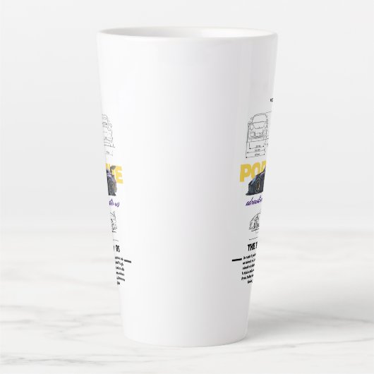 Tasa Porsche GT3 RS  カフェラテマグ (正面)