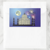 Tasch Mahal Indien Aufkleber 3 長方形シール (バッグ)