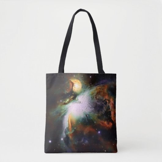 Tasche mit zwei kontrastreichen Astrobildern トートバッグ (正面)