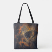Tasche mit zwei kontrastreichen Astrobildern トートバッグ (裏面)