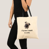 Tasche "Mops" トートバッグ (正面(商品))