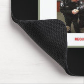 taserの灰色のborderphixr マウスパッド (コーナー)