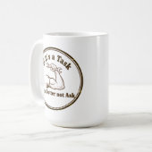 Task Ask Motto: Initiative Coffee Mug Power コーヒーマグカップ (正面左)