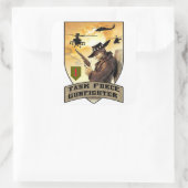 Task Forceガンファイターパッチ スクエアシール (バッグ)