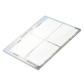 Task Priority and planner Matrix (mountain) ノートパッド (アングル)