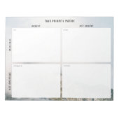 Task Priority and planner Matrix (mountain) ノートパッド (正面)