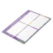 Task Priority and planner Matrix (spring floral) ノートパッド (アングル)