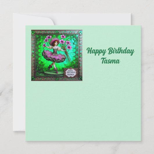 ~ TASMA ~ お誕生日おめでとう ~ フラワーガール ~ (裏面)