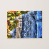 TASMAN橋ホーバートタスマニアオーストラリア ジグソーパズル (横)