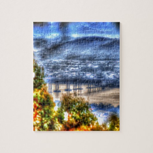 TASMAN橋ホーバートタスマニアオーストラリア ジグソーパズル (縦)