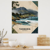 Tasmania Coast ポスター (キッチン)