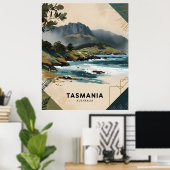 Tasmania Coast ポスター (ホームオフィス)