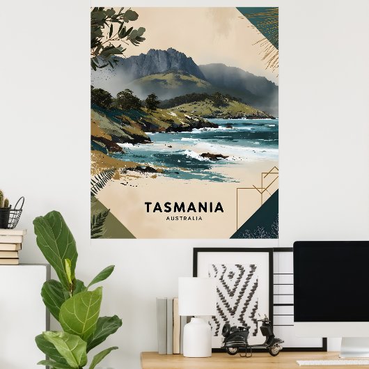 Tasmania Coast ポスター (ホームオフィス)