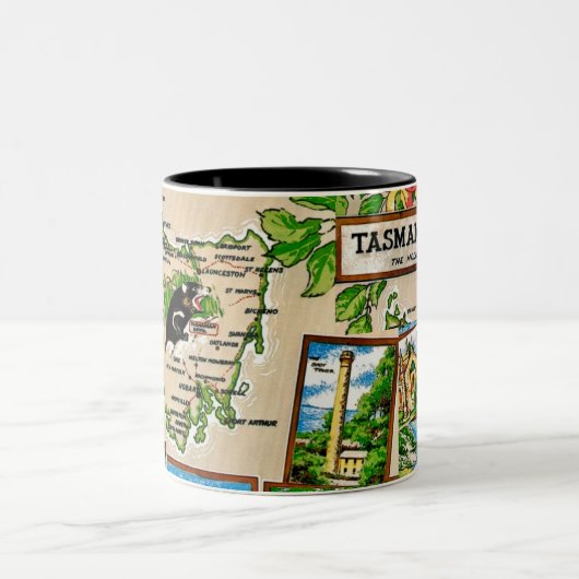 Tasmania Holiday Island Mug ツートーンマグカップ (中央)