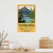 Tasmania Vintage Travel Poster Print ポスター (キッチン)