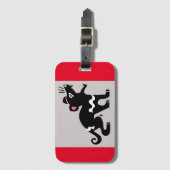 Tasmanian DEVIL – 絶滅危惧動物 – 有袋動物 ラゲッジタグ (正面縦)