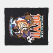 Tasmanian Devil Football Club Badge フリースブランケット (正面(横))