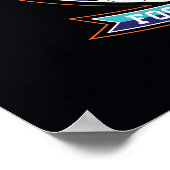 Tasmanian Devil Football Club Badge ポスター (角)