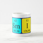 Tasmin定期テーブル名mag コーヒーマグカップ (中央)