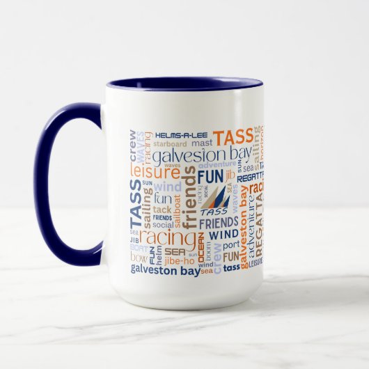 TASS セーリング ワード コーヒーマグ マグカップ (左)