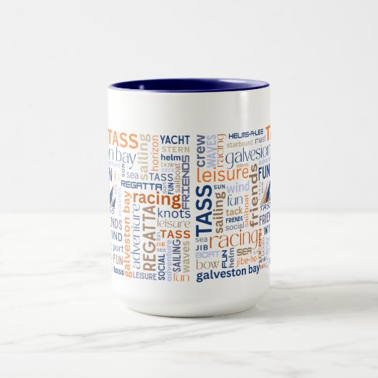 TASS Sailing Words Coffee Mug マグカップ (中央)