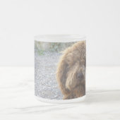 tasseのgivrée avec photo de lagotto-romagnolo フロストグラスマグカップ (中央)
